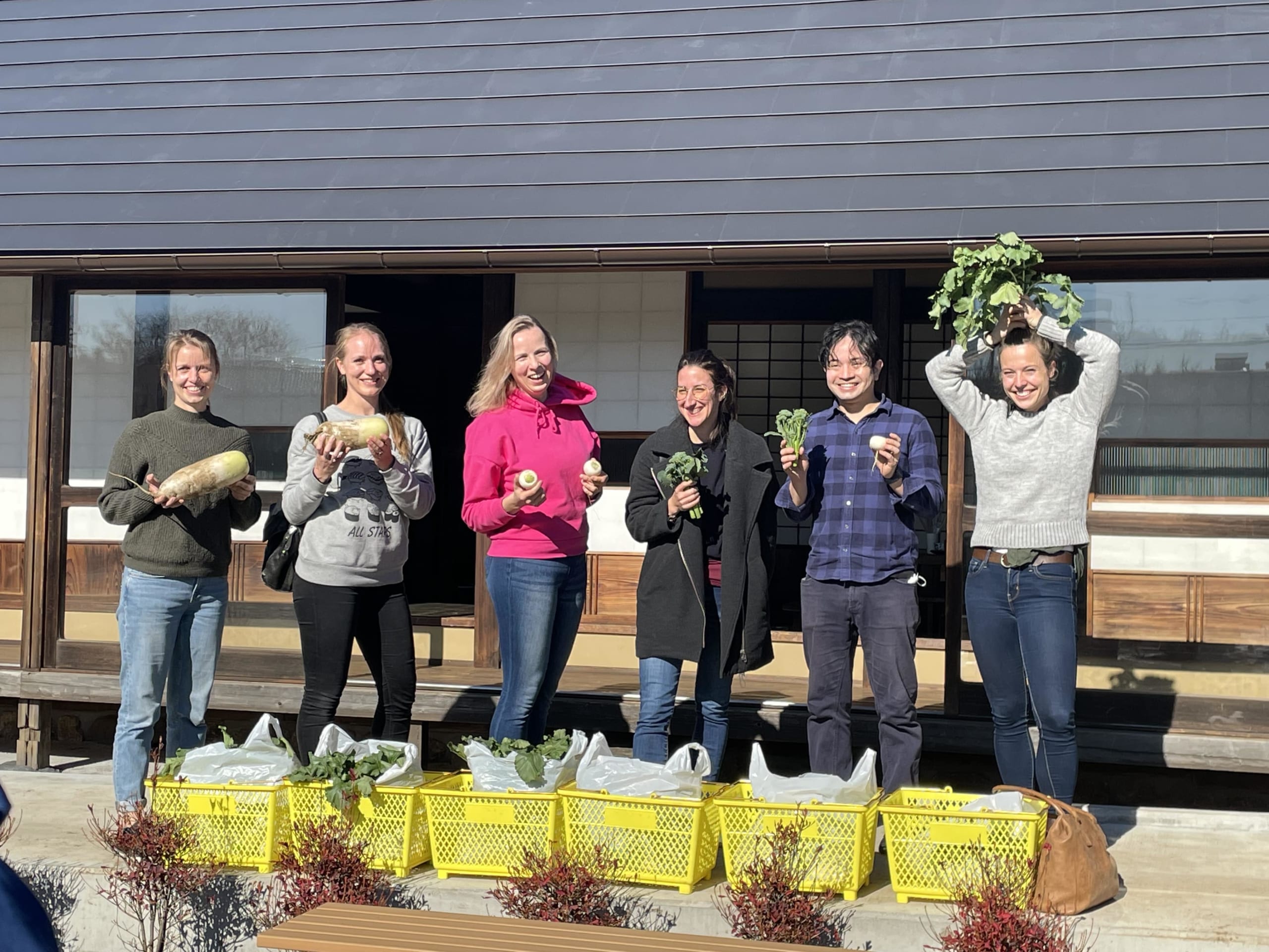 Participants in this farming tour