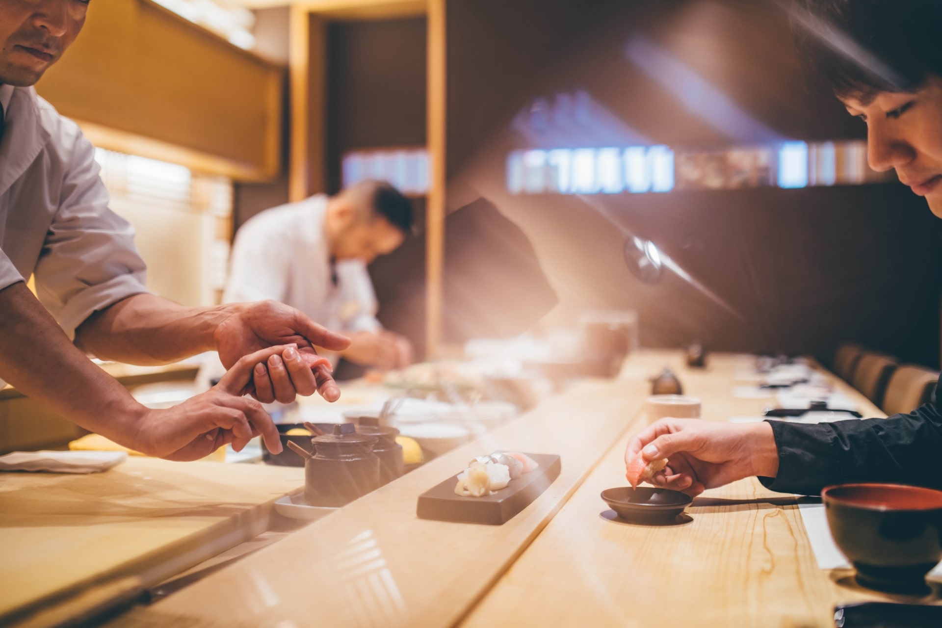 sushi counter