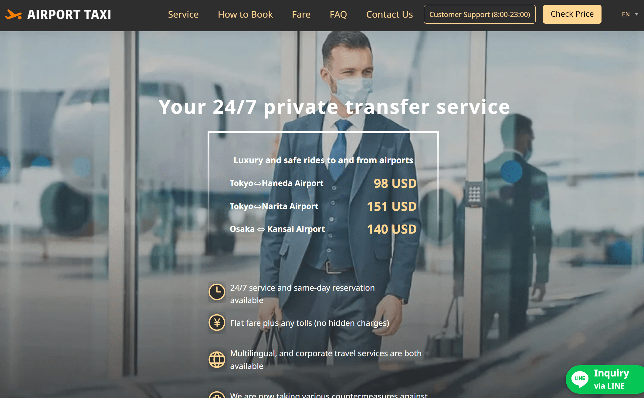 Airport Taxi website