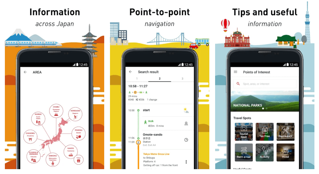 apps for train travel in japan