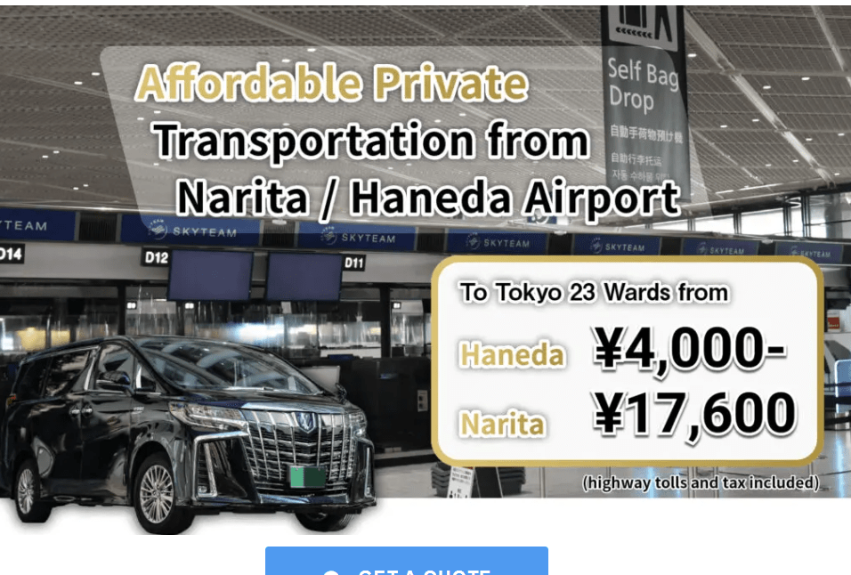 7 Best Airport Taxi Services between Tokyo and Narita/Haneda Japan