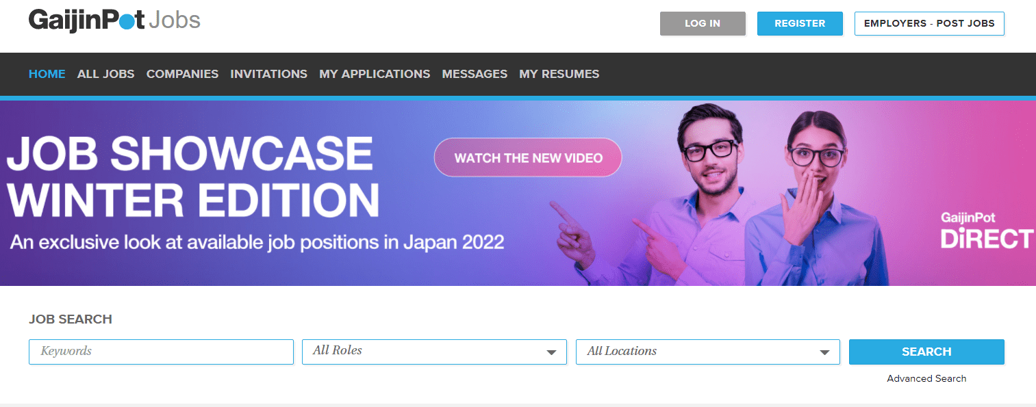 GaijinPot Jobs website