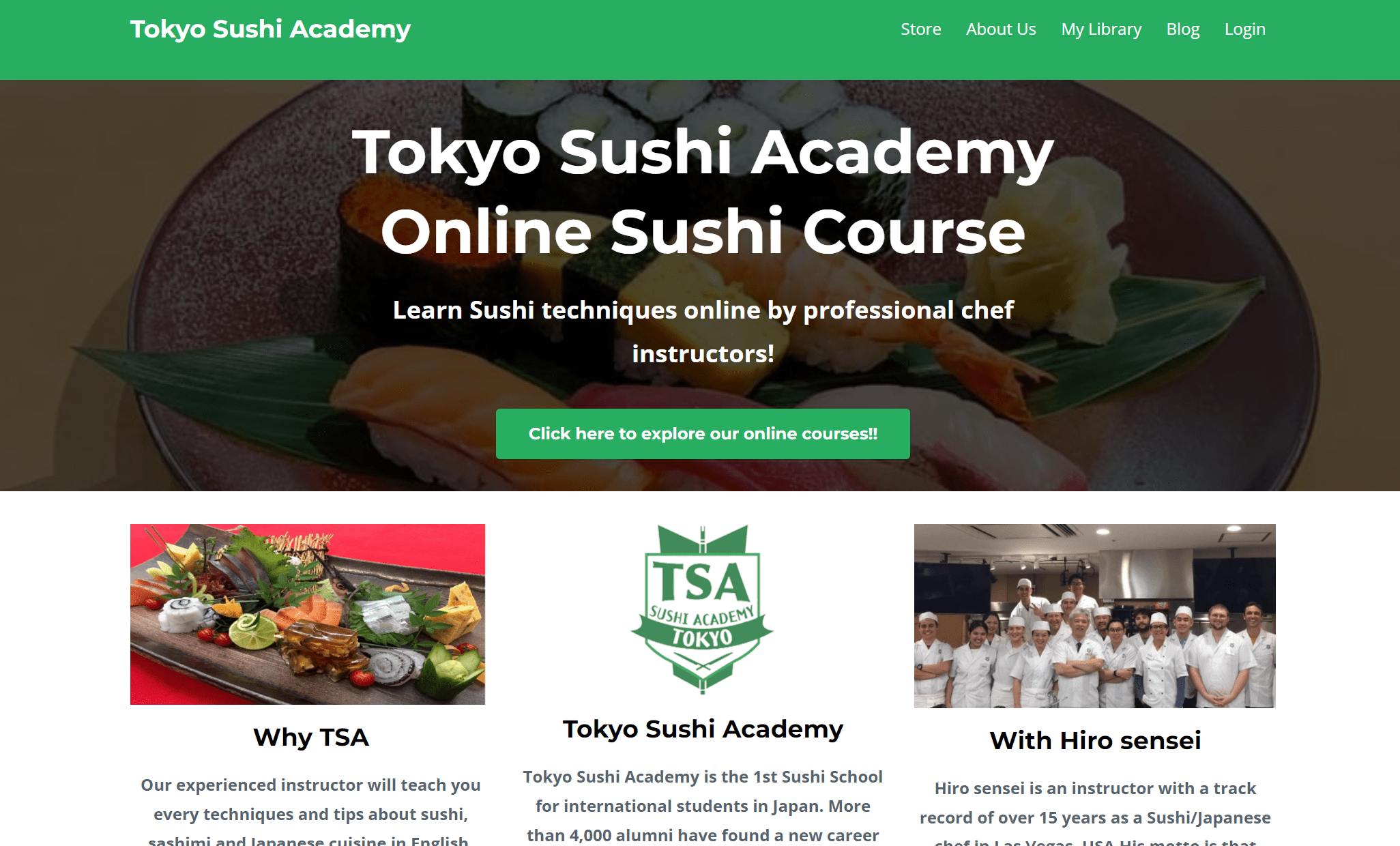 Tokyo Sushi Academy online sushi making course
