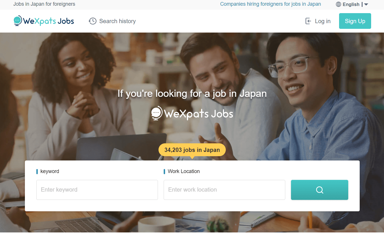 WeXpats Jobs website