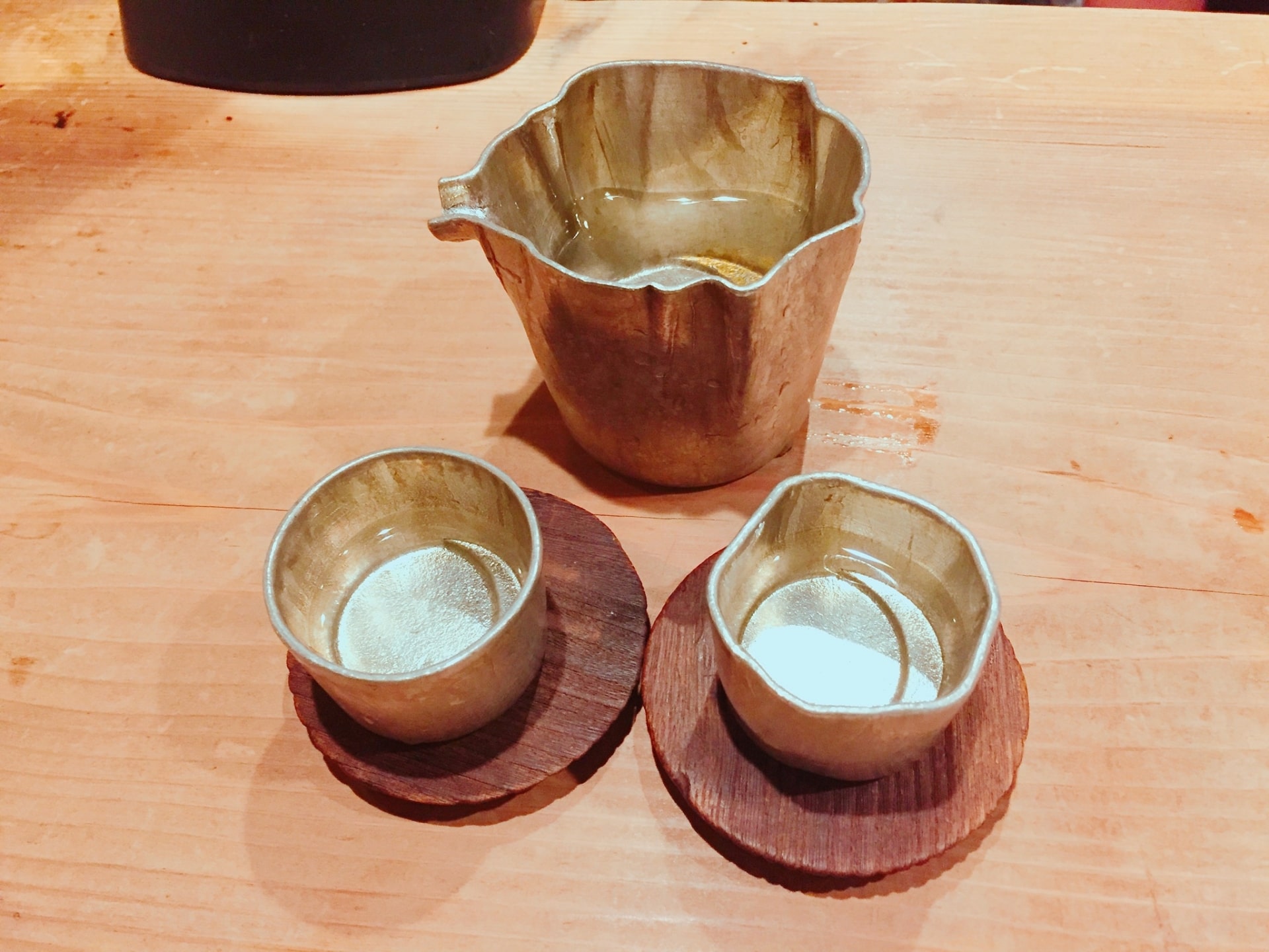 Tin Sake cup