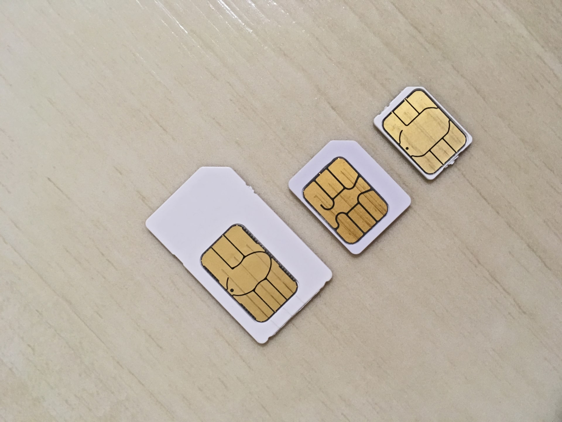 different SIM card sizes