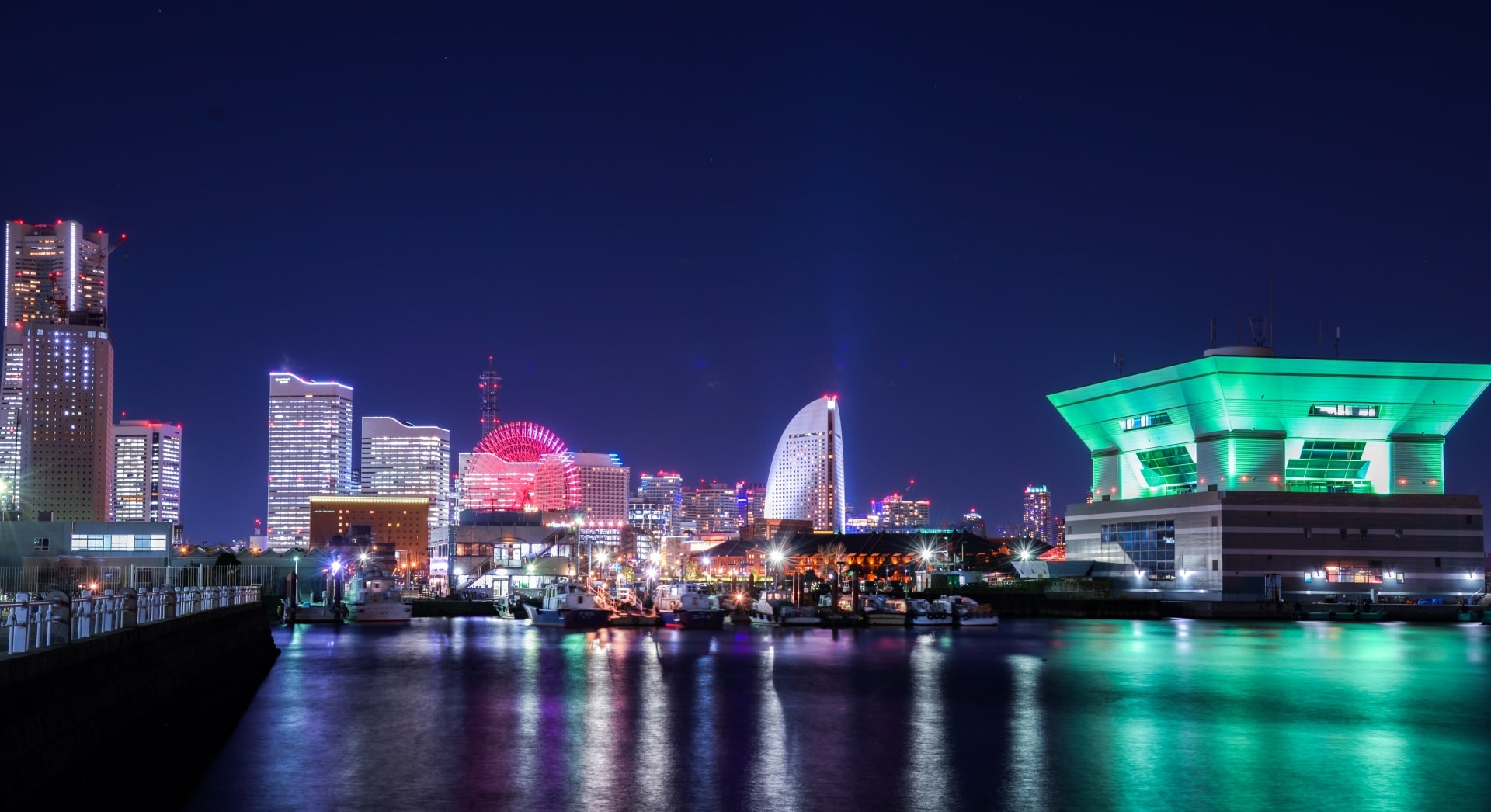 night view of Yokohama