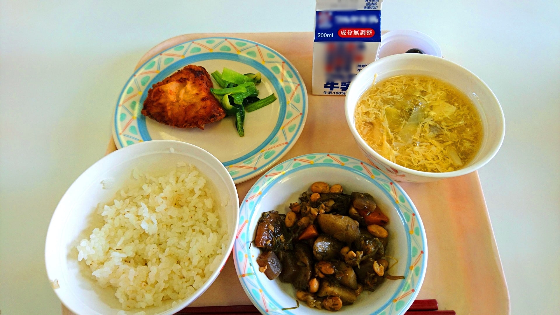 Typical Japanese School Lunch