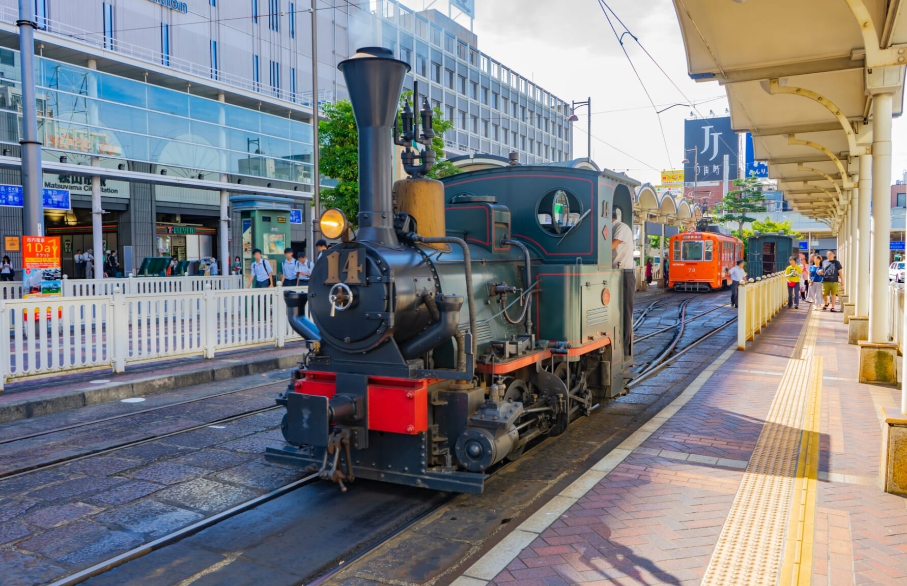 Botchan Train in Matsuyama City