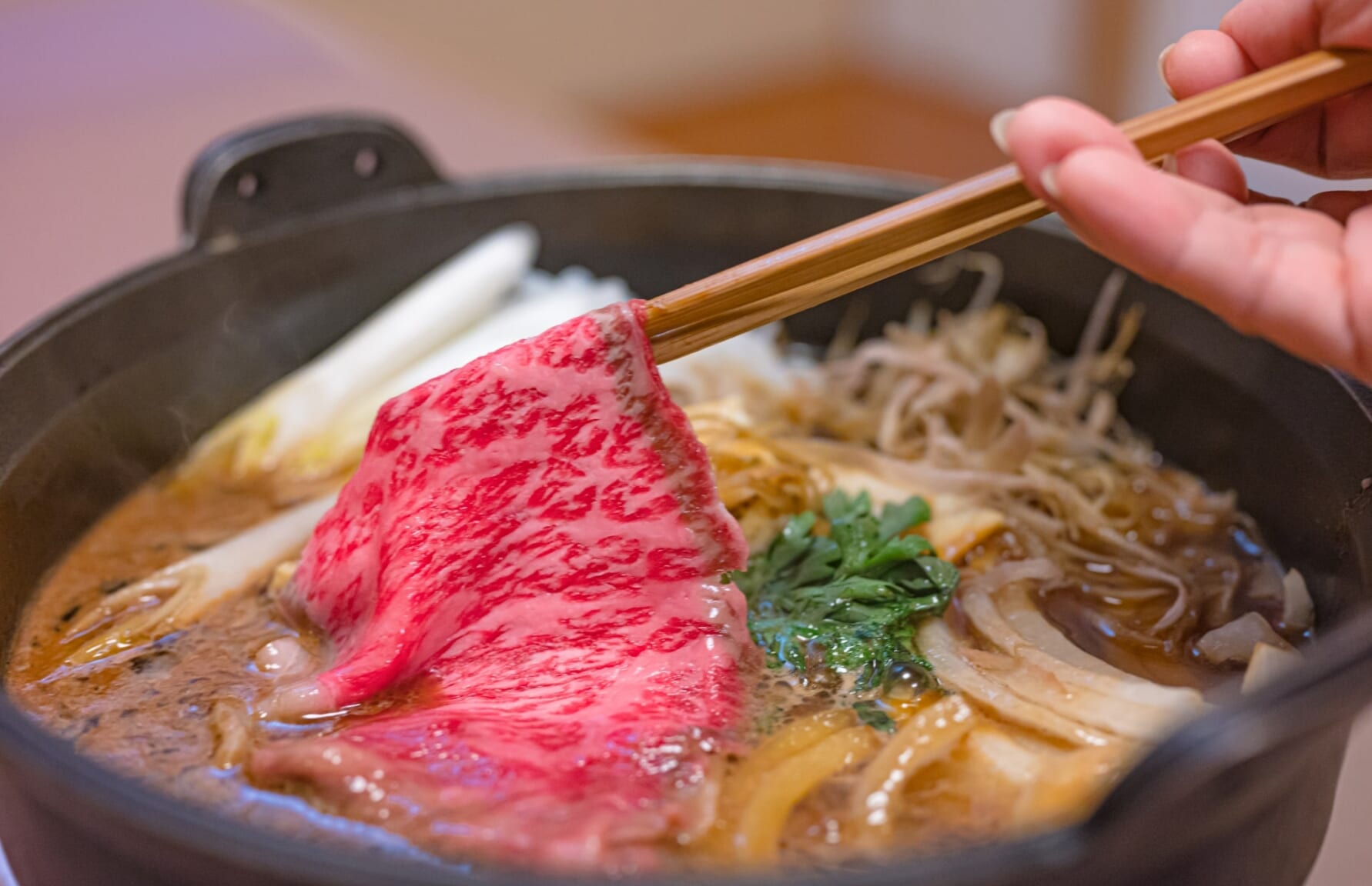 Sukiyaki meal