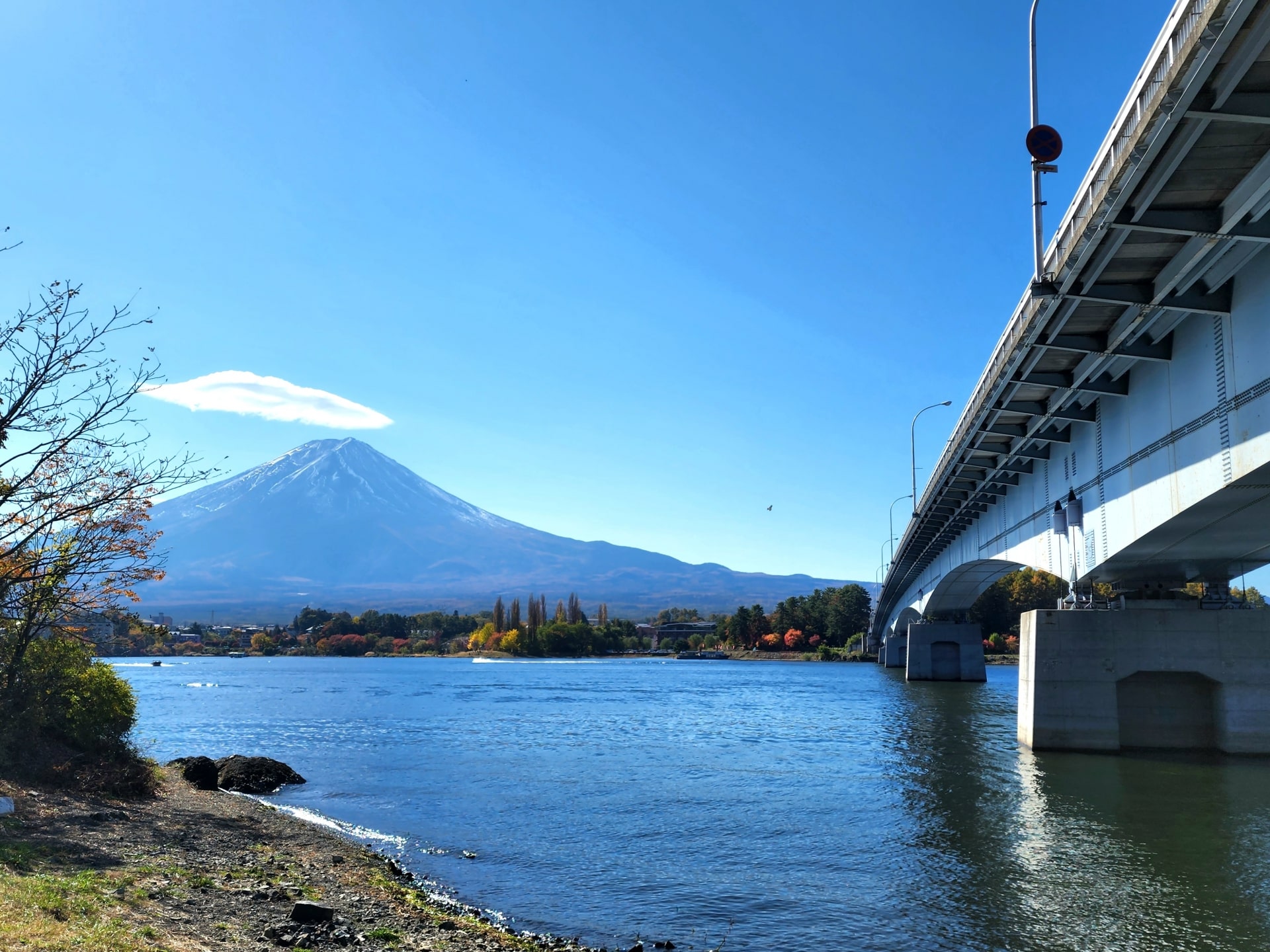 Kawaguchiko The beautiful lake down of Mount Fuji