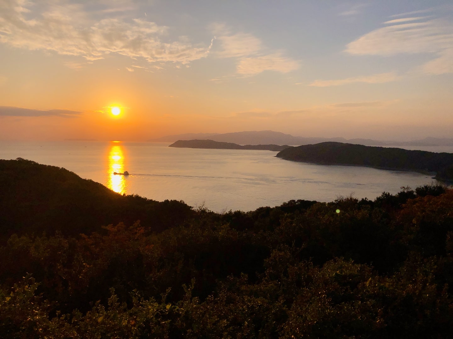 Sunset from Kyukamura Kishu-Kada