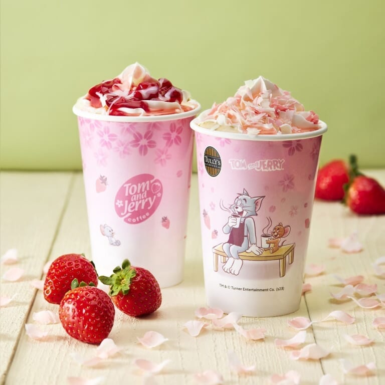 Tully’s Coffee x Tom and Jerry Cherry Blossom Collection 2023