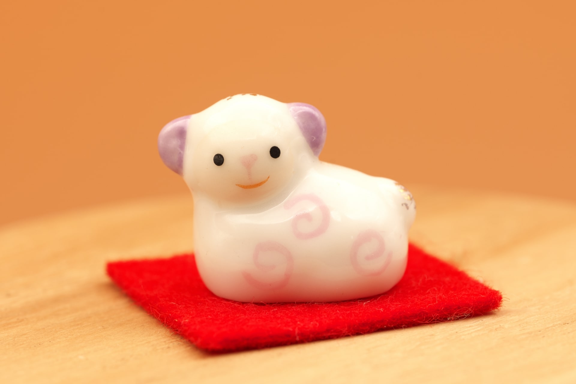 Small figurine depicting the sheep from Chinese Zodiac