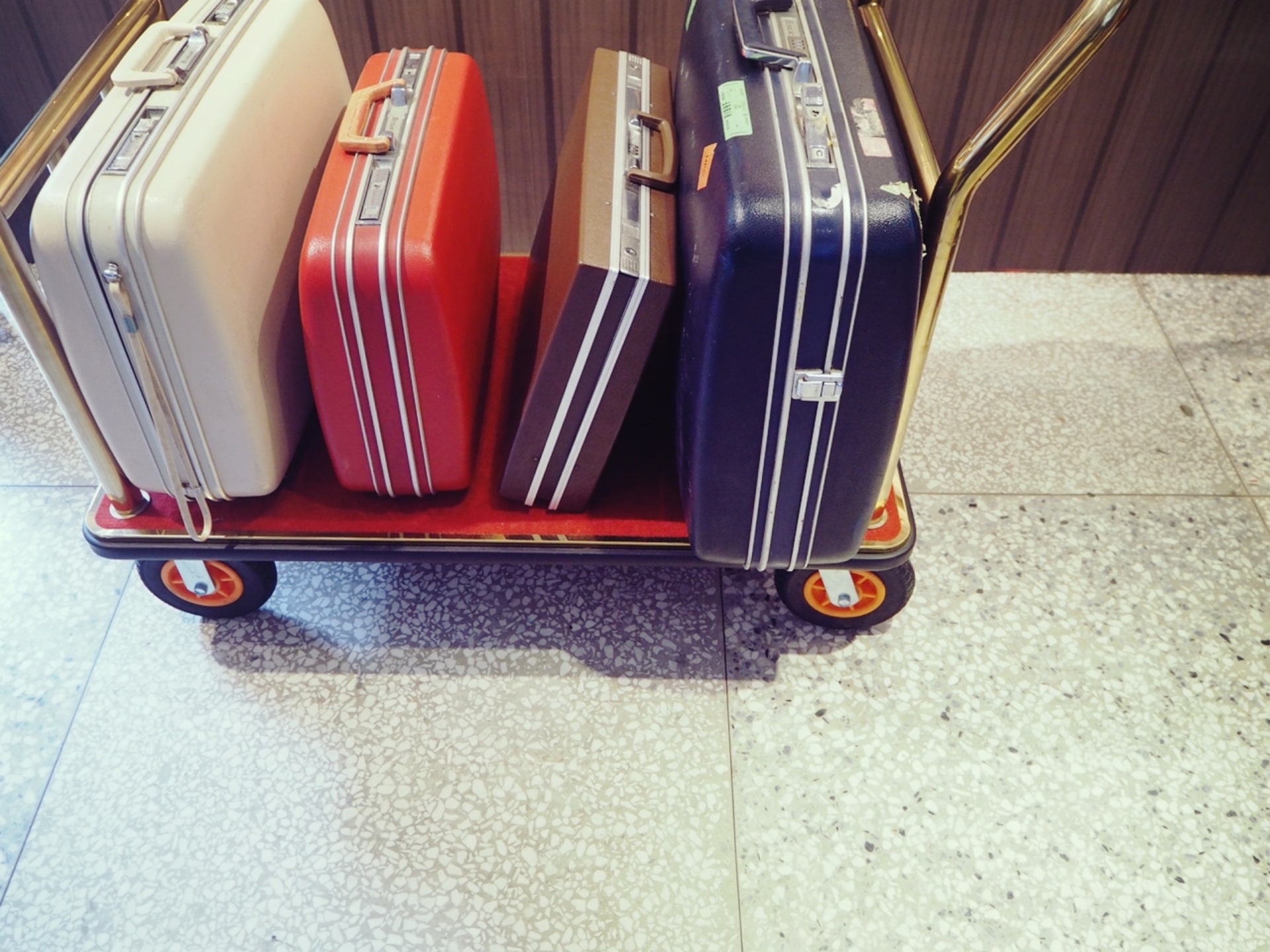 suit cases in hotel