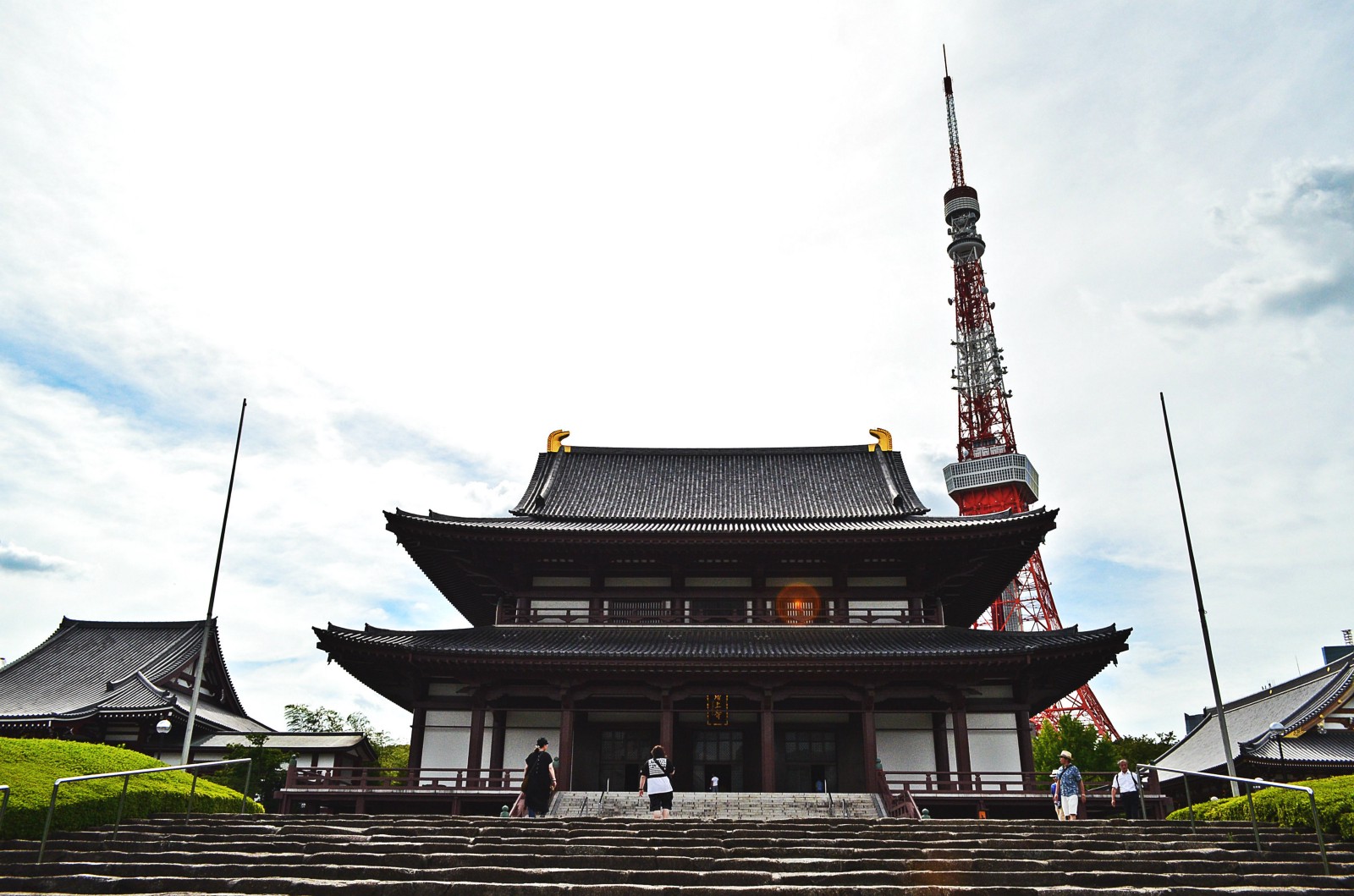 The main hall of Zojoji Temple