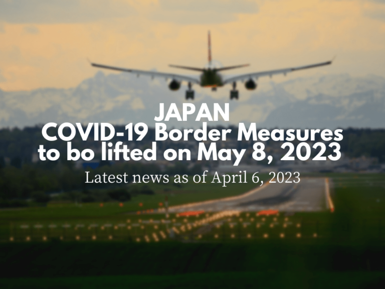 Japanese Border Measures for COVID-19 will be Lifted on May 8, 2023