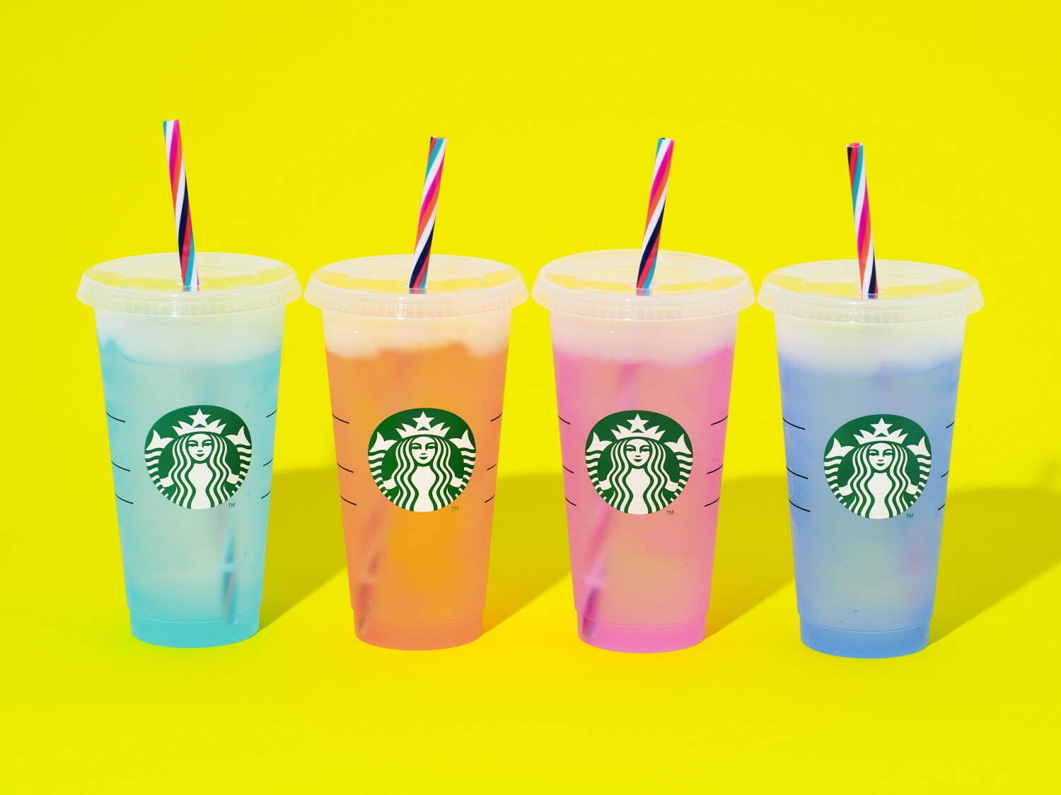 Starbucks Mini Cup Gift Colorful Summer - Japanese Starbucks Mini Cups