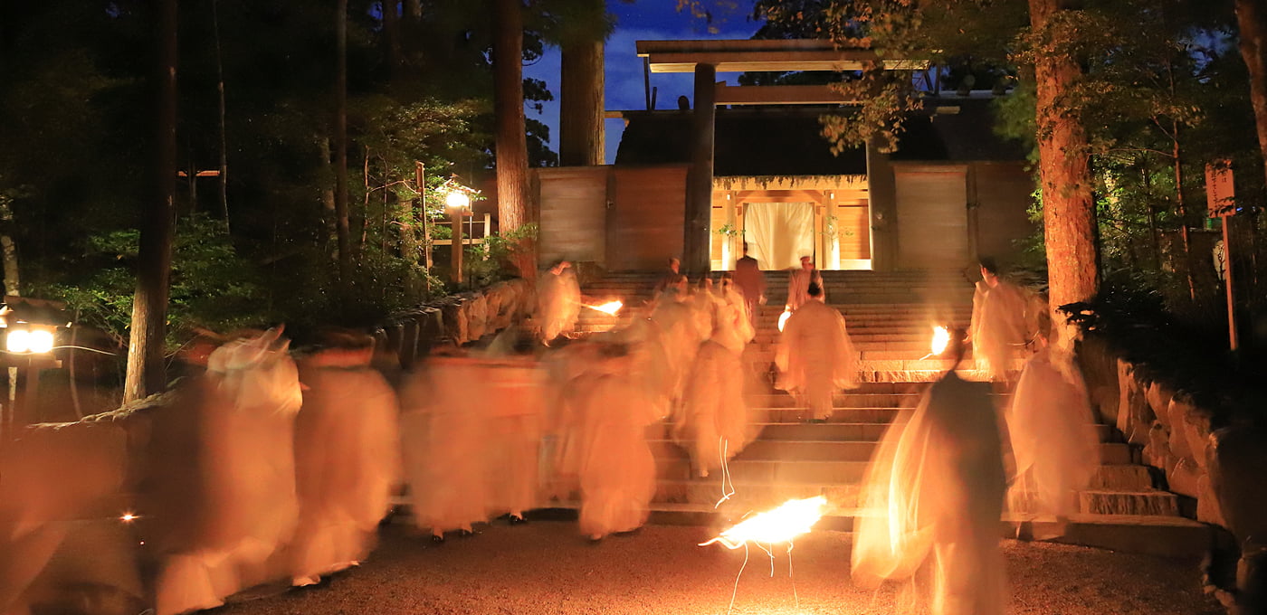 Monks at Ise Grand Shrine