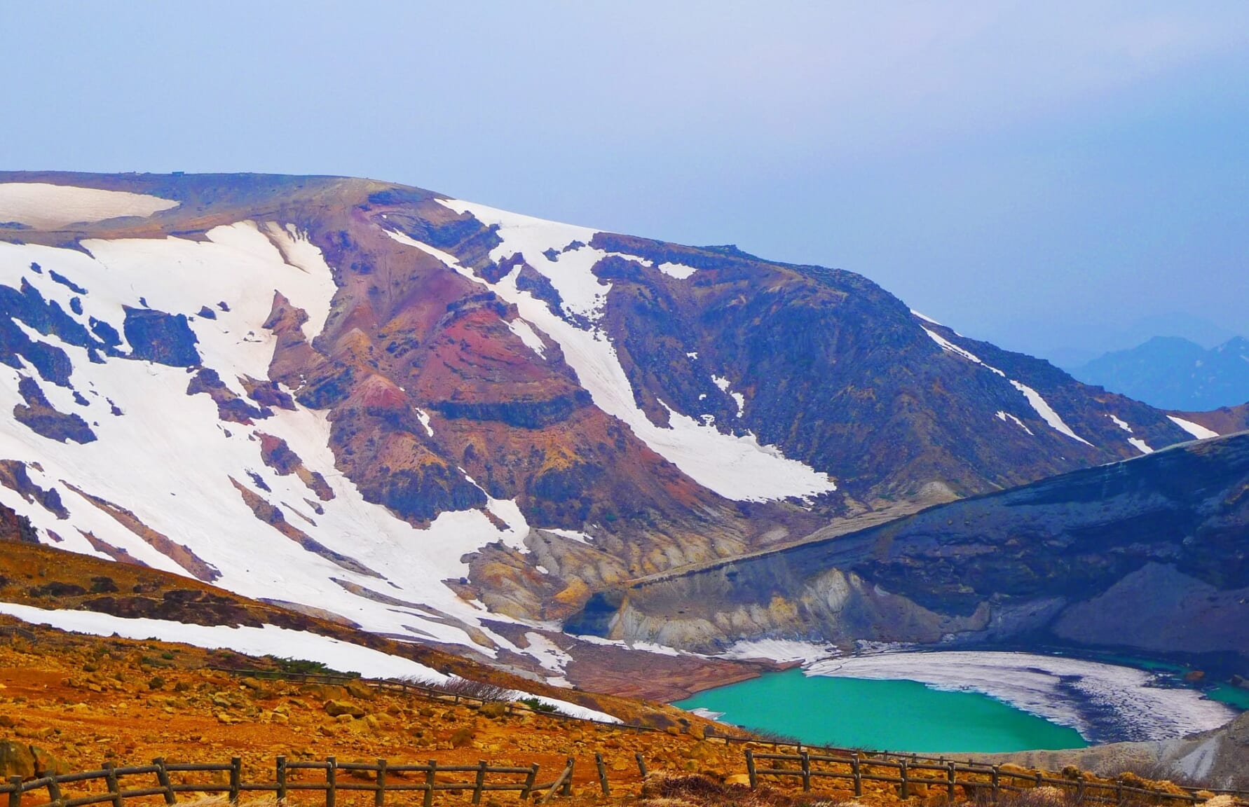 Okama Crater in Mount Zao