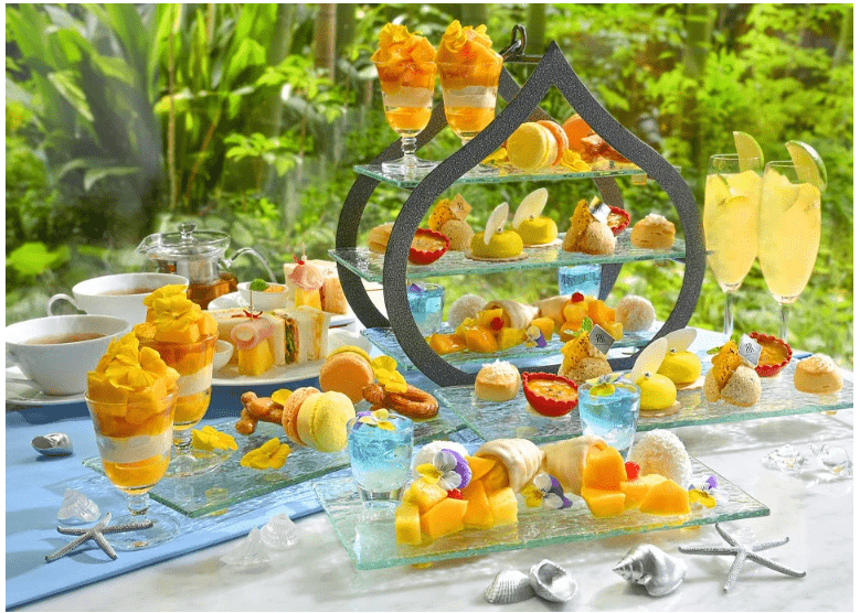 Summer Afternoon Tea Tropical Island