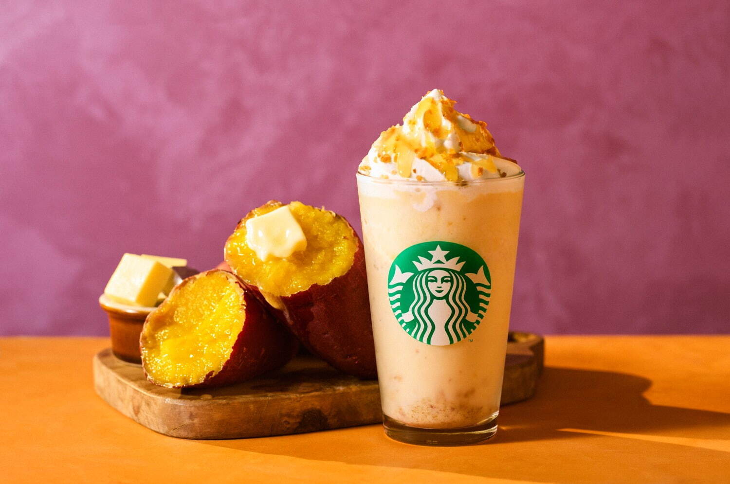 Starbucks Japan Sweet Potato and Butter Frappuccino