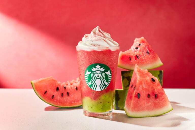 Starbucks Japan New Watermelon Frappuccino for Summer 2023 Japan 