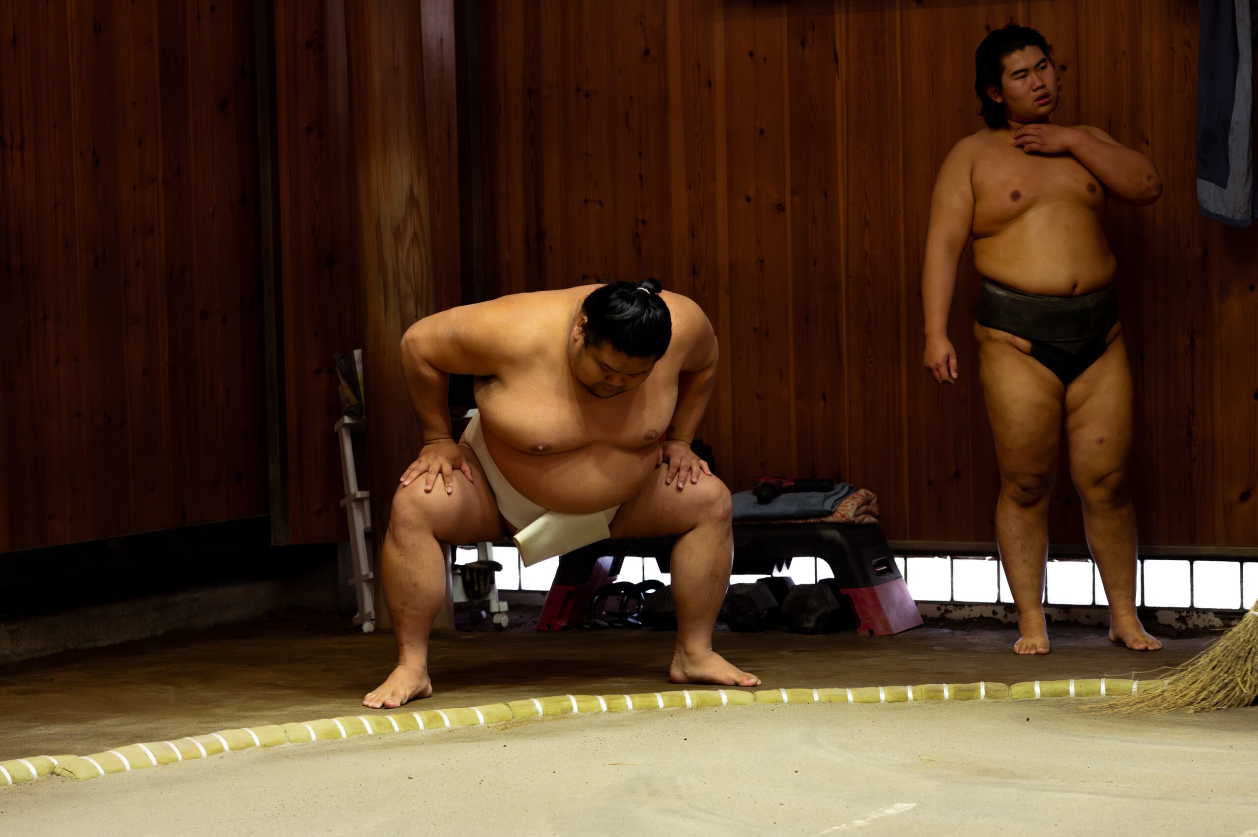 morning sumo practice