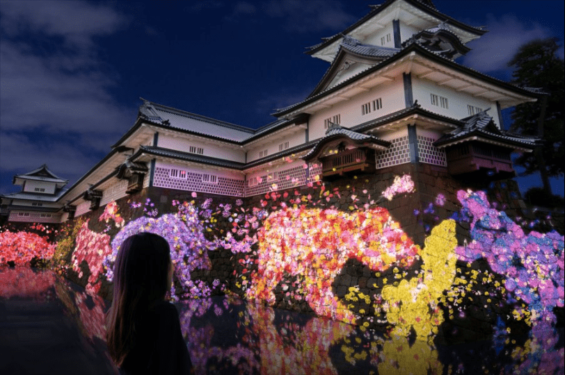 TeamLab Kanazawa Castle Festival of Lights-min