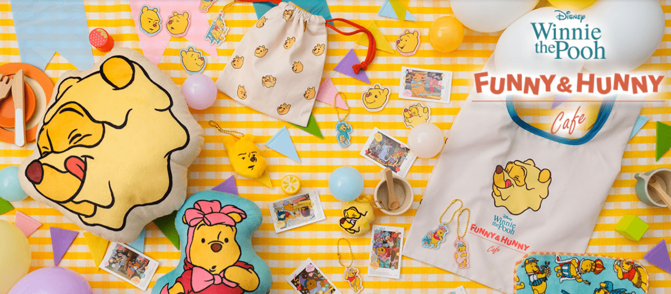 Winnie the Pooh” FUNNY & HUNNY OH MY CAFE in Osaka-min
