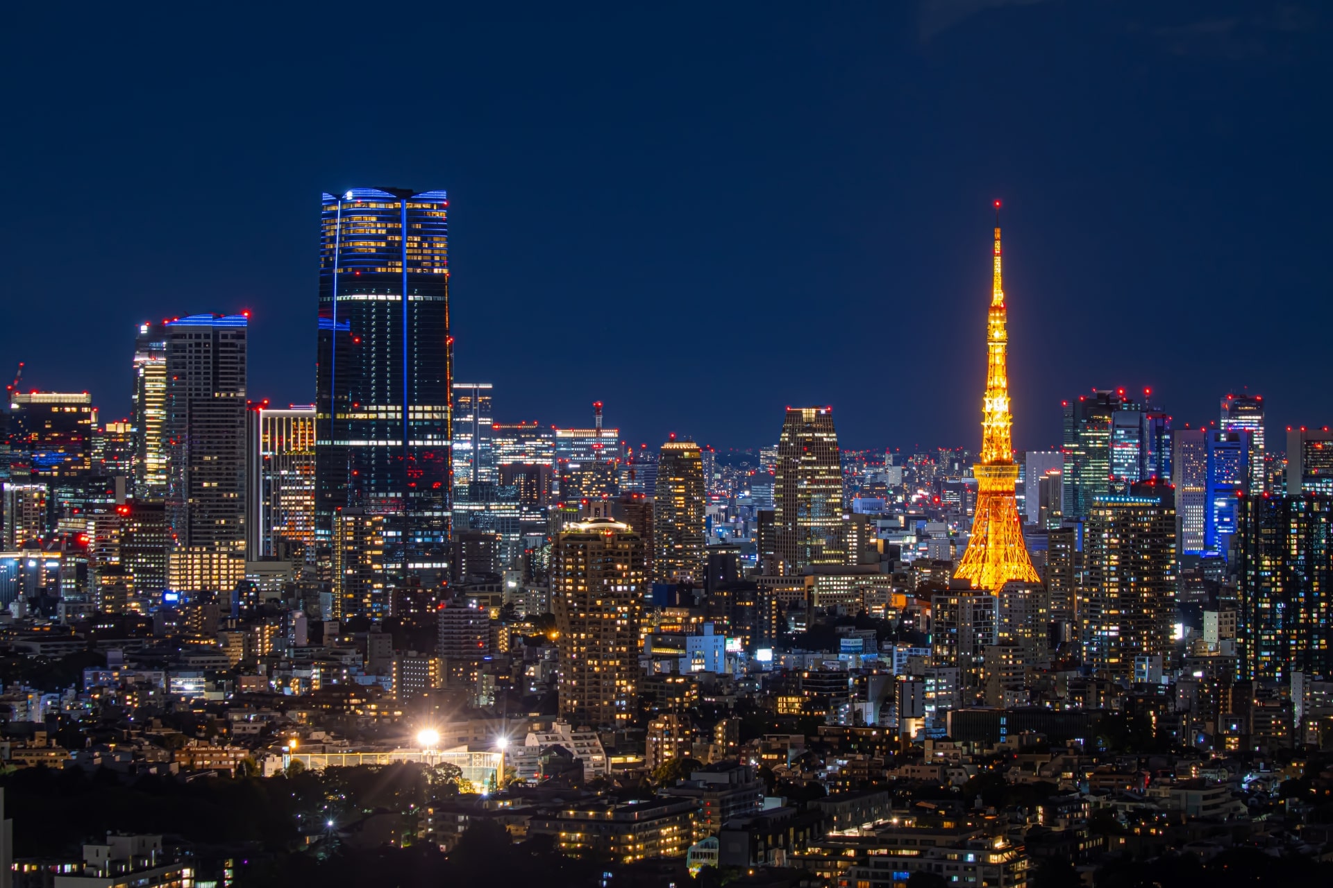 Tokyo panoramic view night