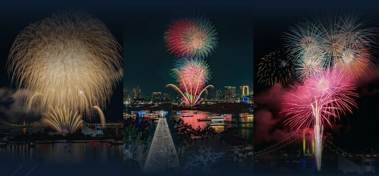 Odaiba Rainbow Fireworks 2023-min
