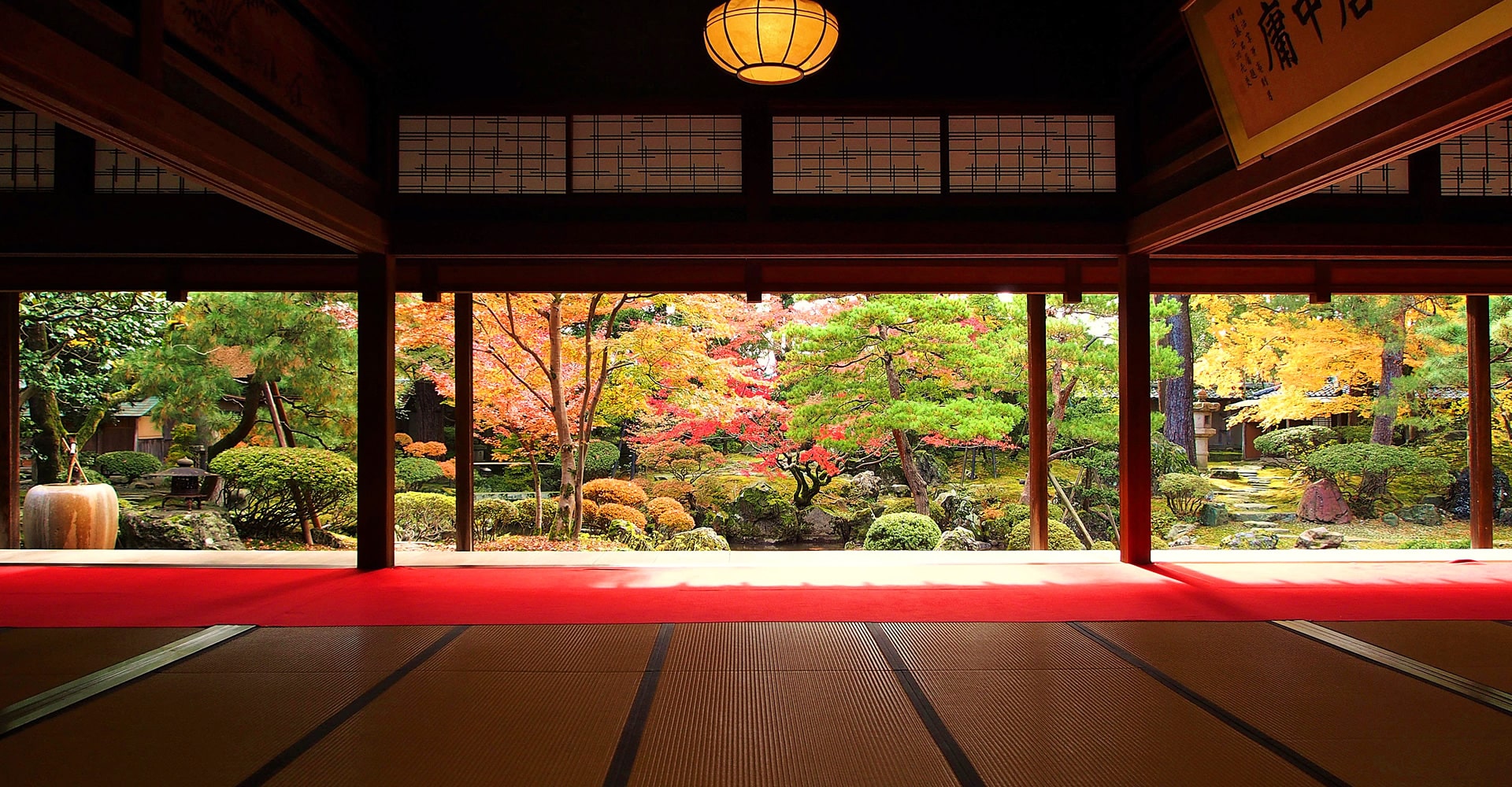 Autumn leaves at Northern Culture Museum
