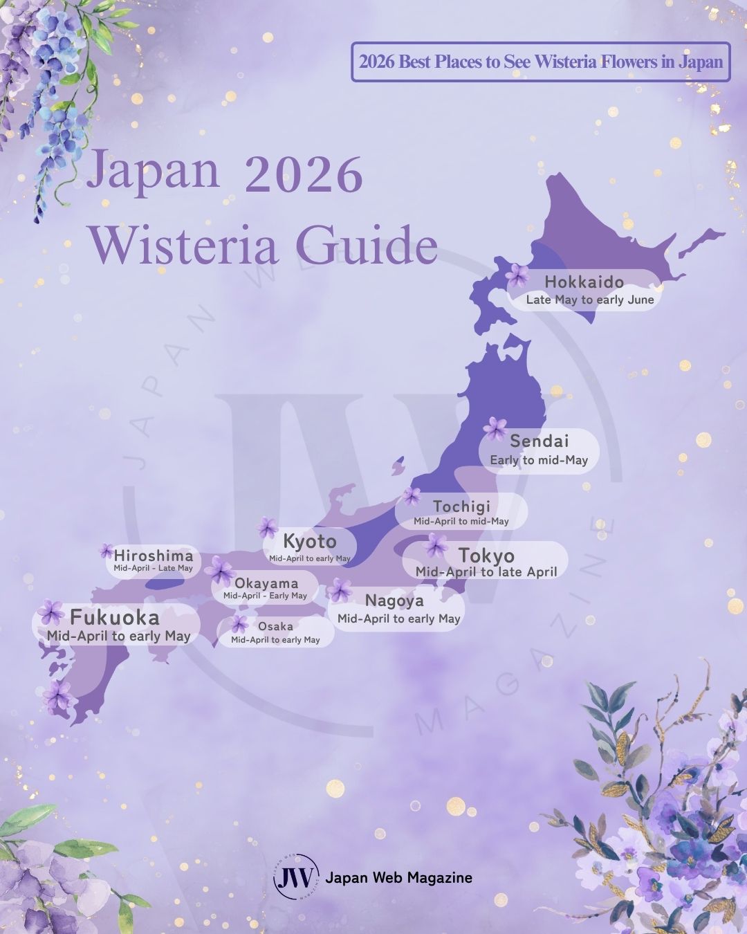 Japan Wisteria Map