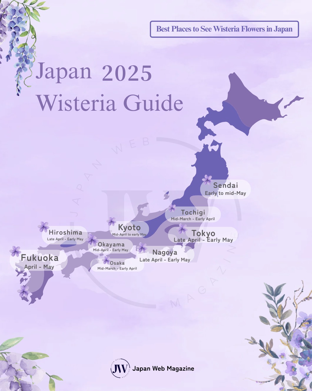 Japan Wisteria Map