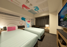 Villa Fontaine Haneda Airport Collaboration Rooms with Kokuyo Stationery