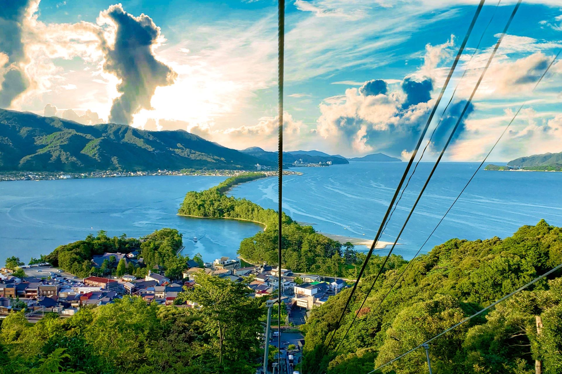 Amanohashidate view from cable car