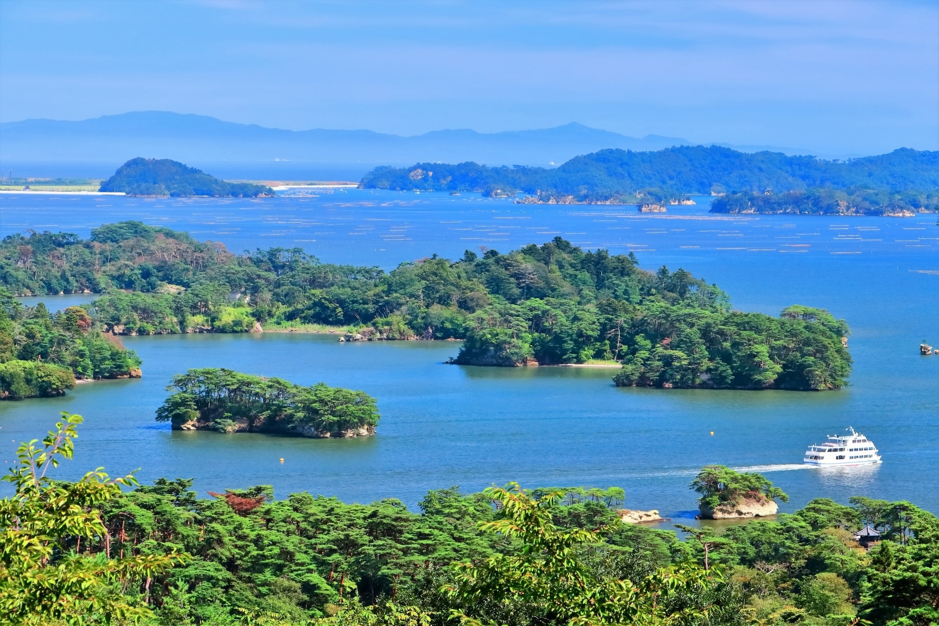 View of Matsushima from Saigyo Modoshi no Matsu Park