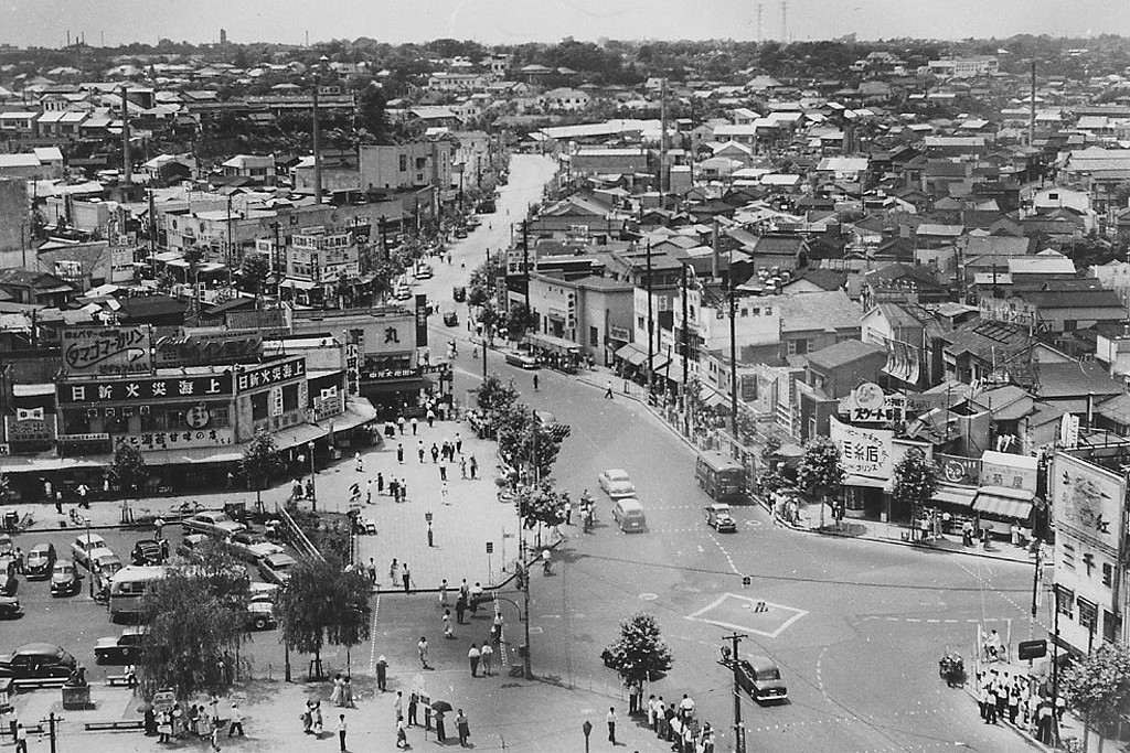 Shibuya intersection in 1952