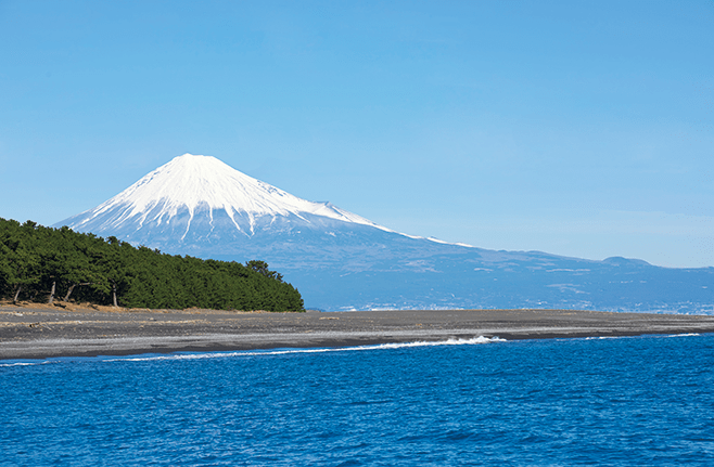 Mt. Fuji view from sea
