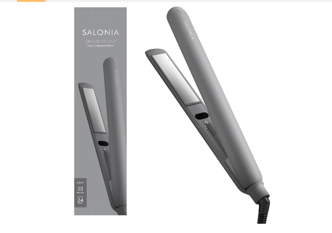 SALONIA SAL23105GR Smooth Shine Hair Straightening Iron-min