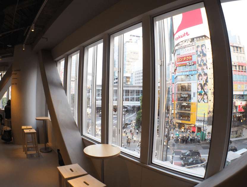 Shibuya Tsutaya Share Lounge 3rd floor view
