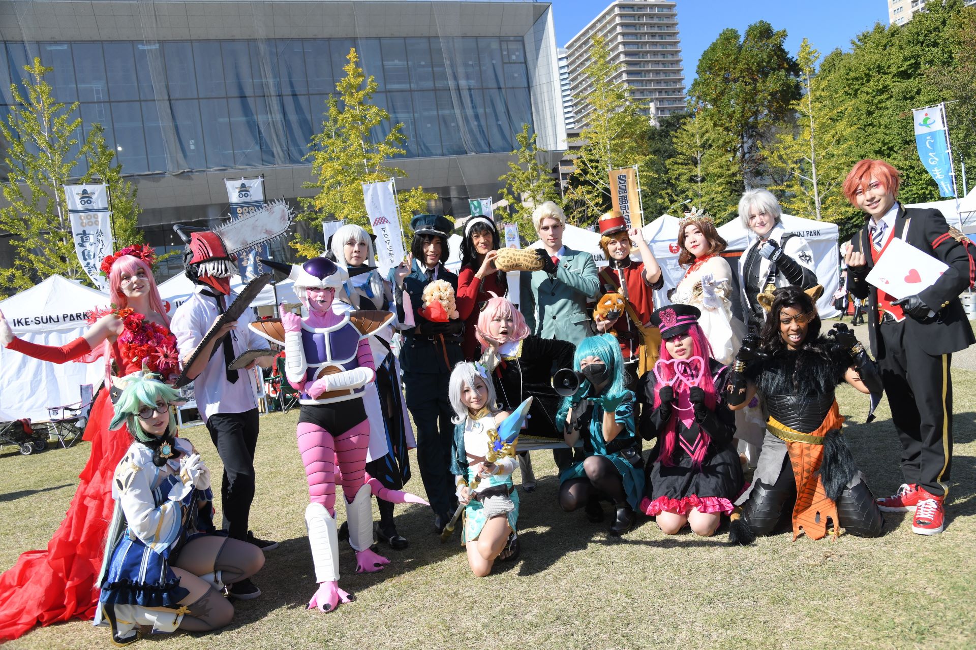 Cosplayers at Ikebukuro Halloween Cosplay Festival