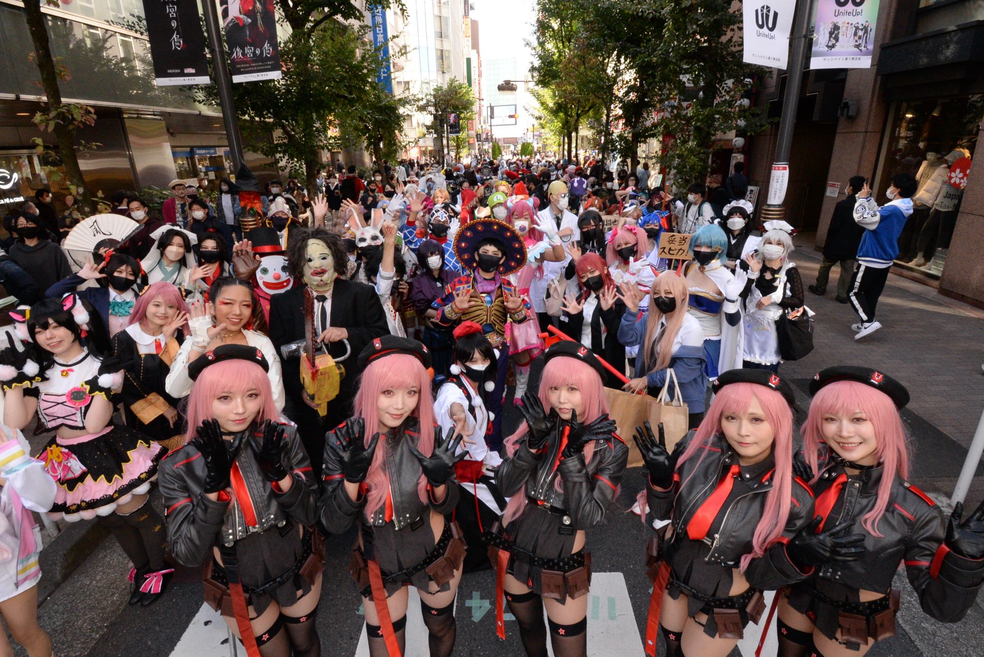 Cosplayers at Ikebukuro Halloween Cosplay Festival