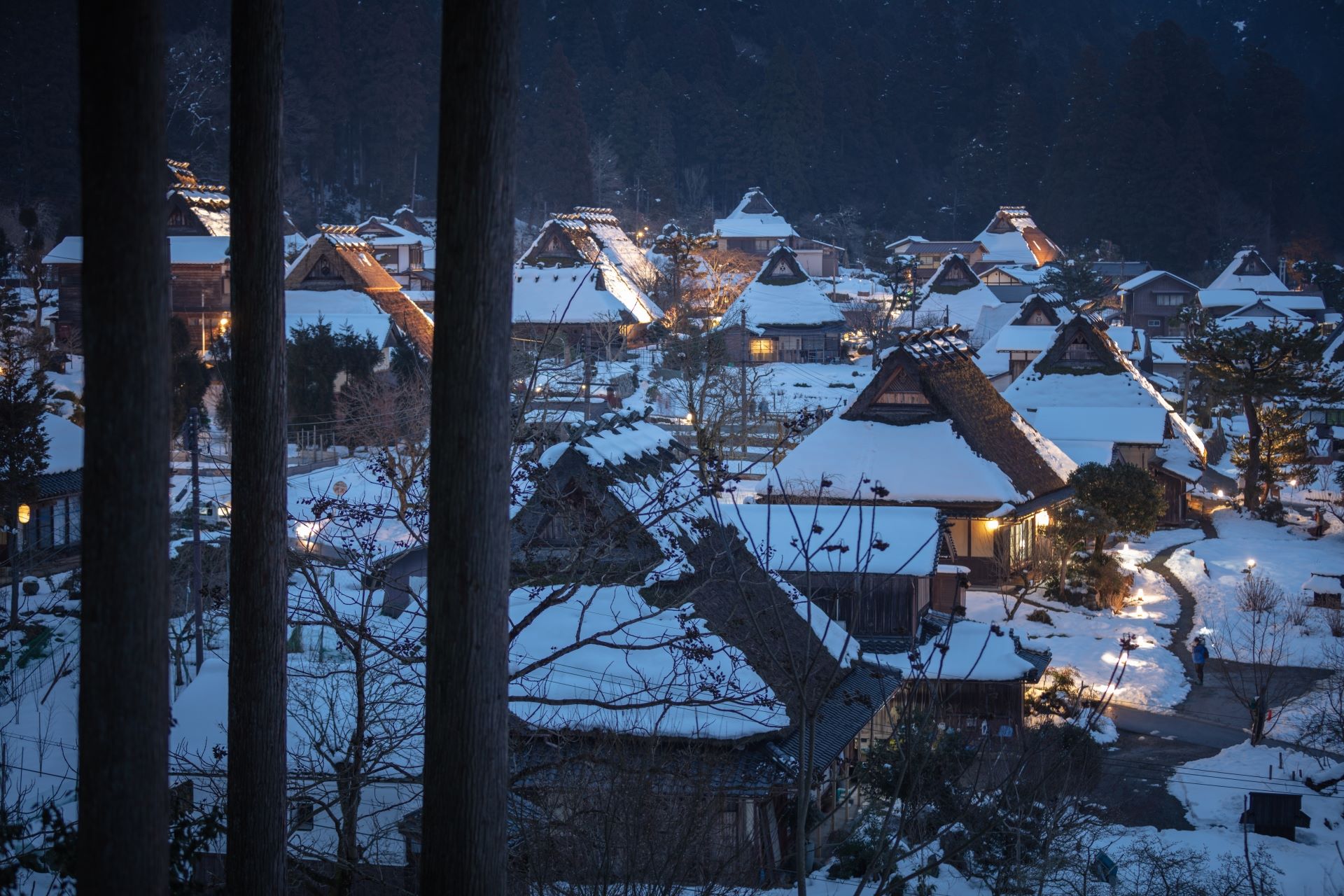 Miyama village in winter