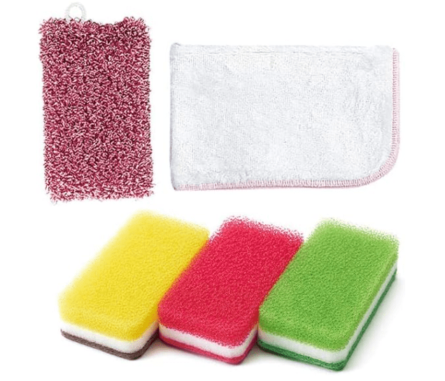 Duskin Kitchen and Bath Care Set, Kitchen, Bathroom, Kitchen Sponge-min