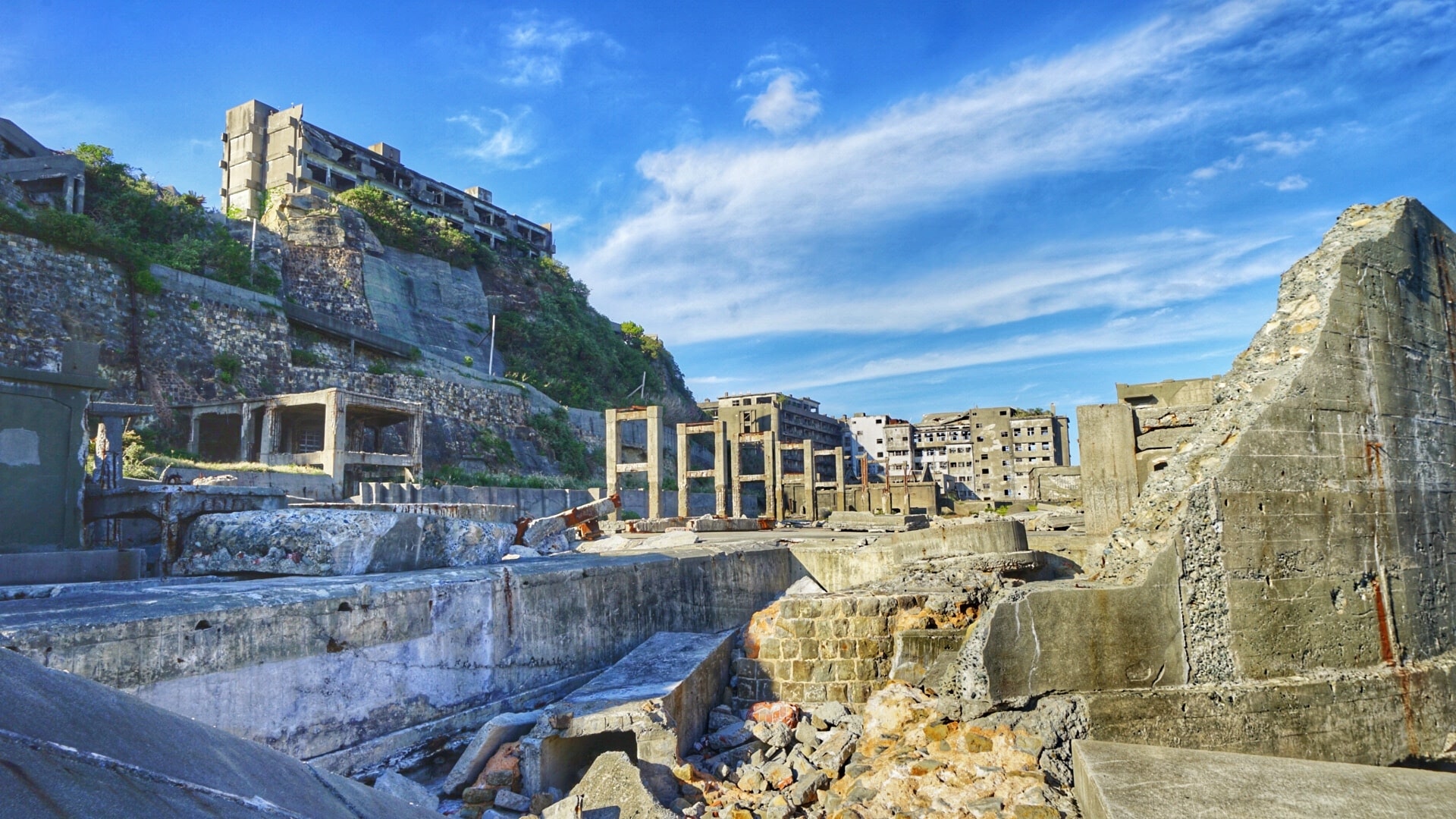 Ruins of Gunkanjima or Hashima