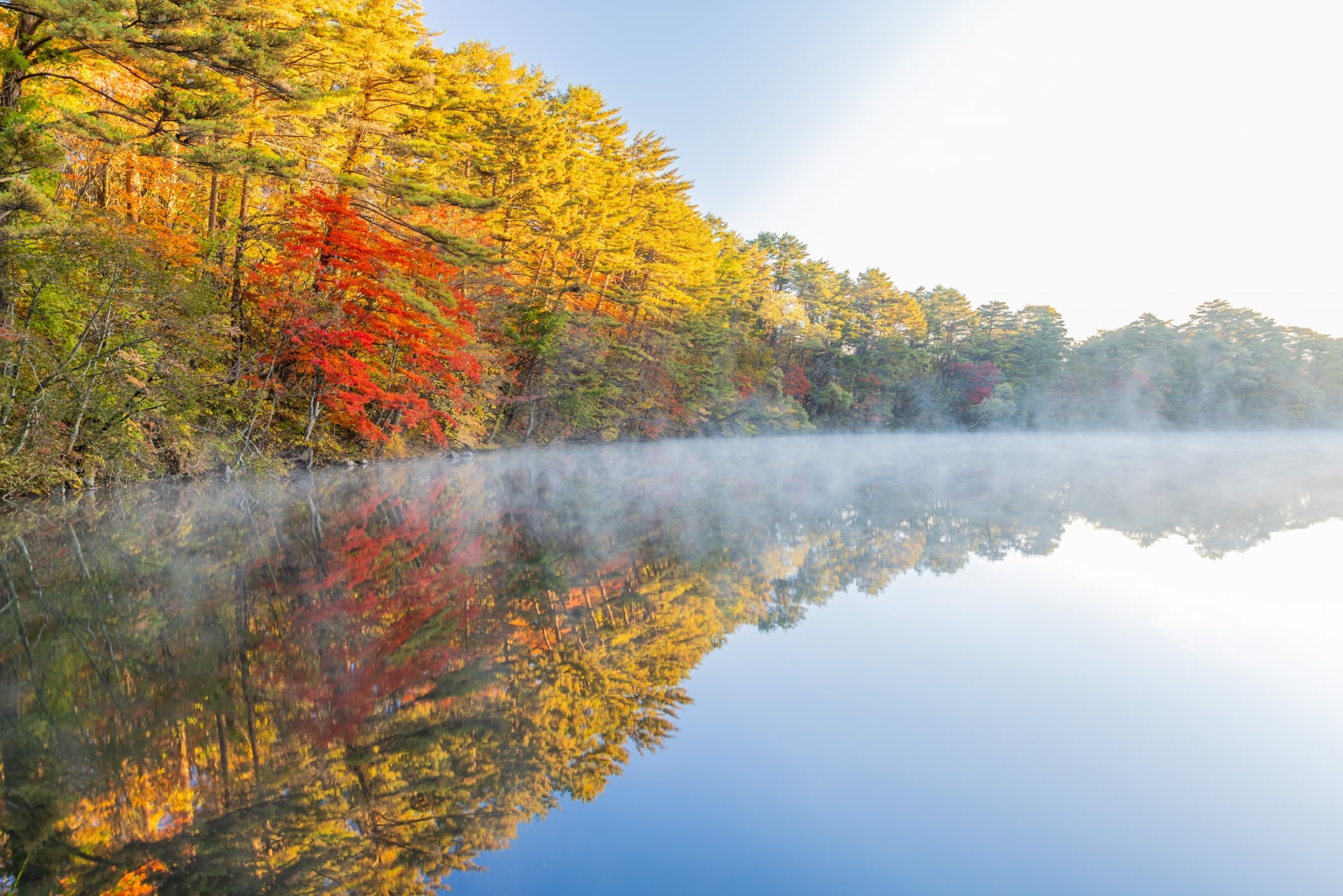 Autumn leaves at Goshikinuma