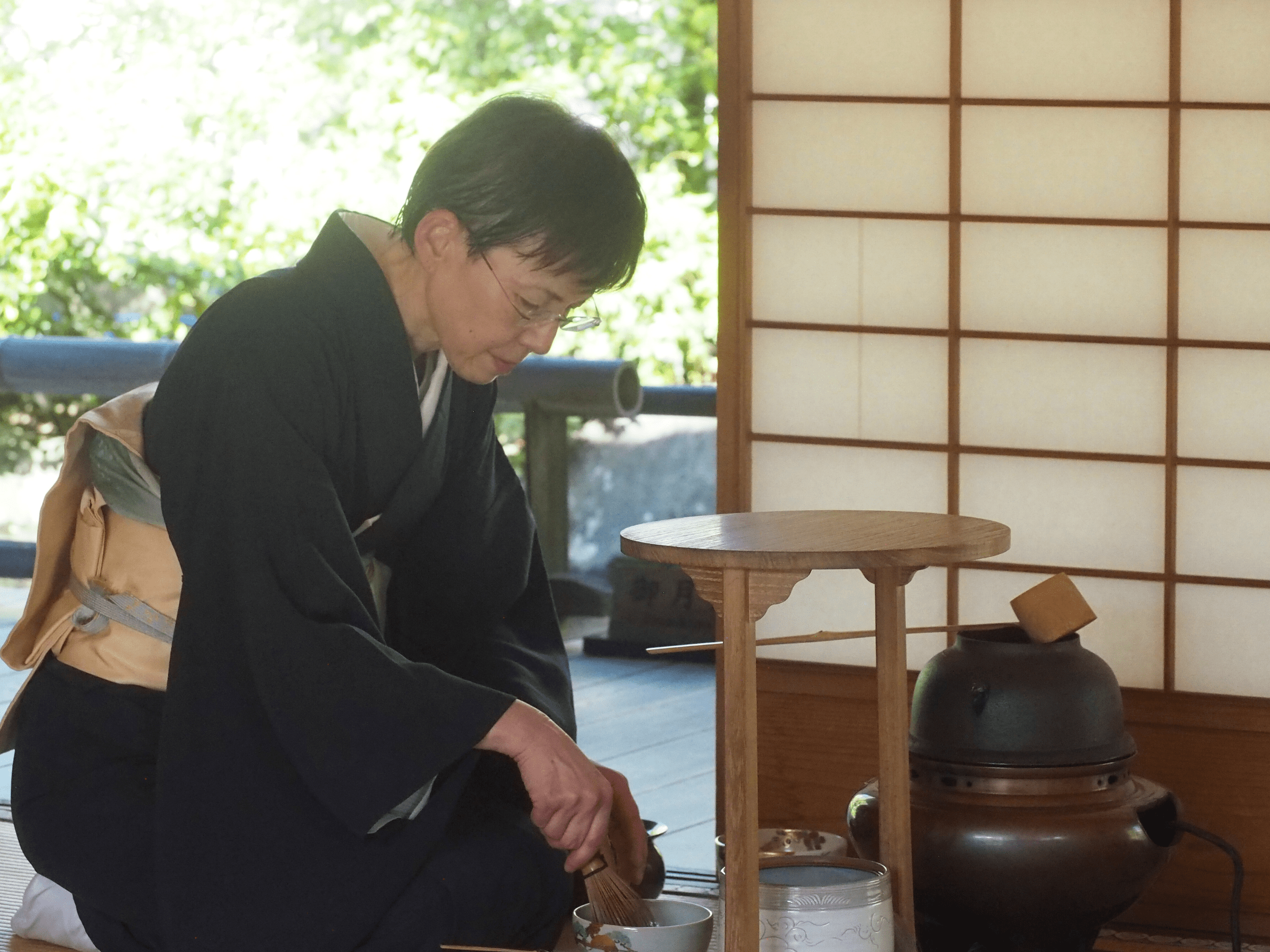 Tea ceremony at Yokokan Garden2