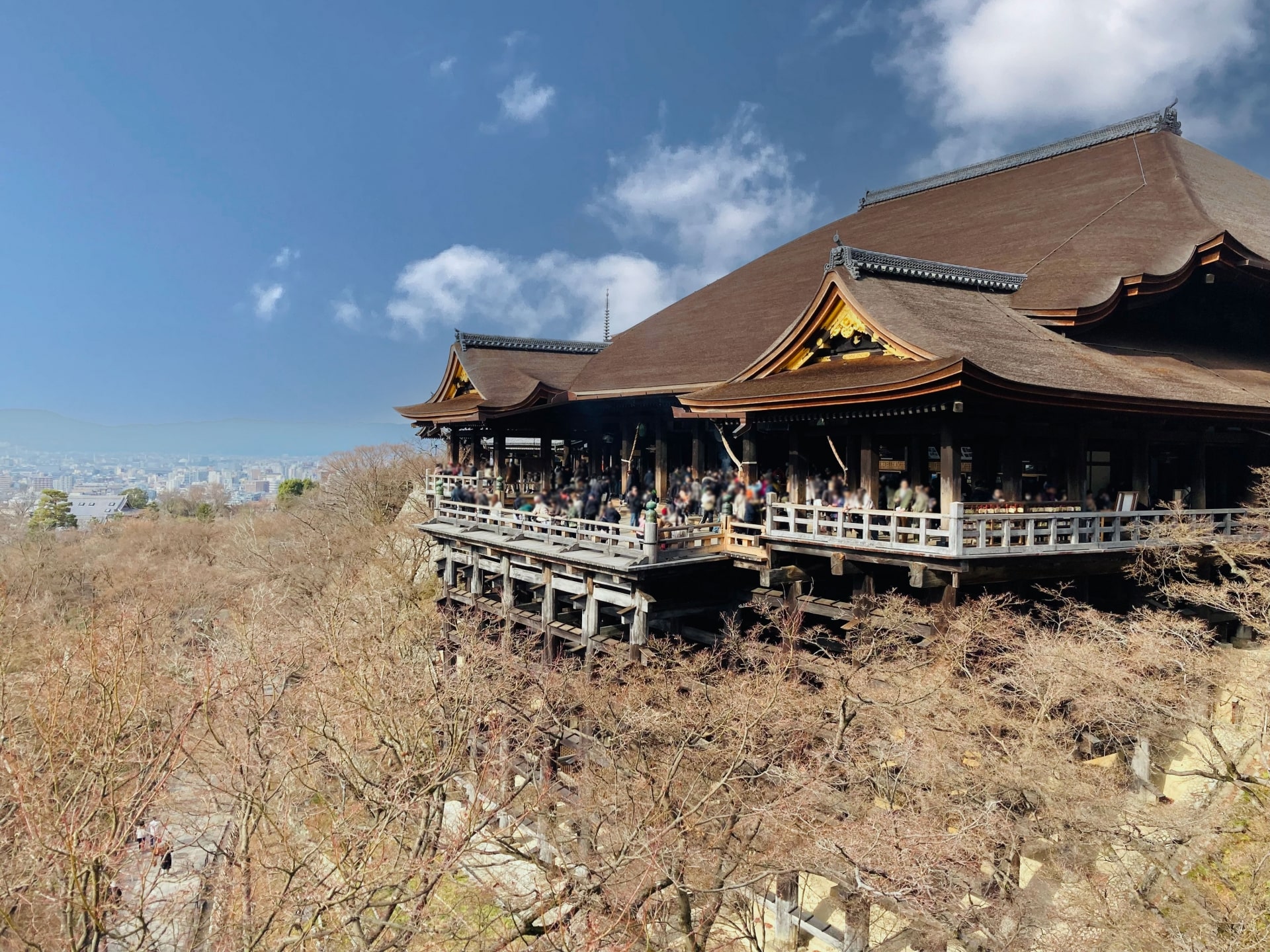 Kiyomizudera temple in Winter